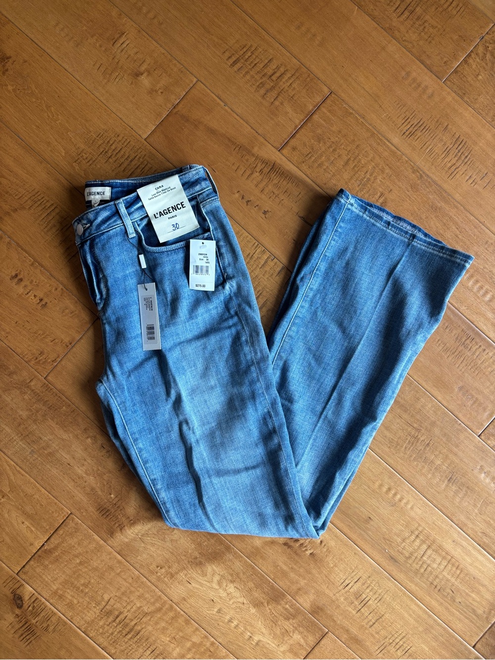 L'AGENCE Women's Cara Light Blue Bootcut Jeans
